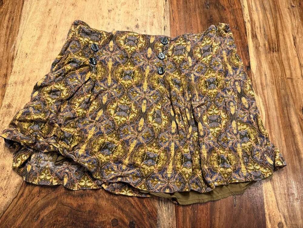 Free People Lover's Lane Printed Mini Skirt